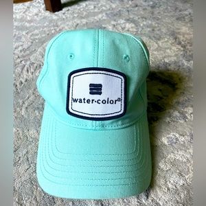 Mint watercolor hat